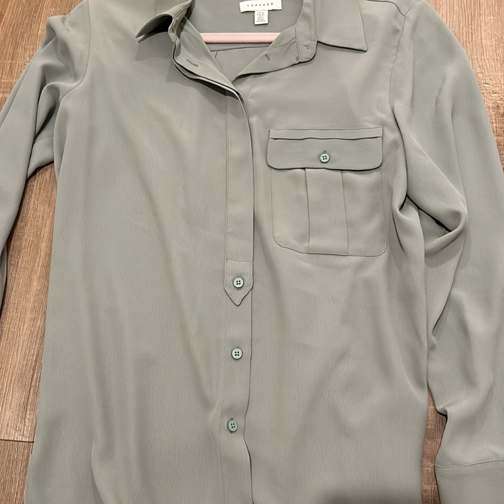 Topshop button down shirt size 8 - Picture 5 of 5